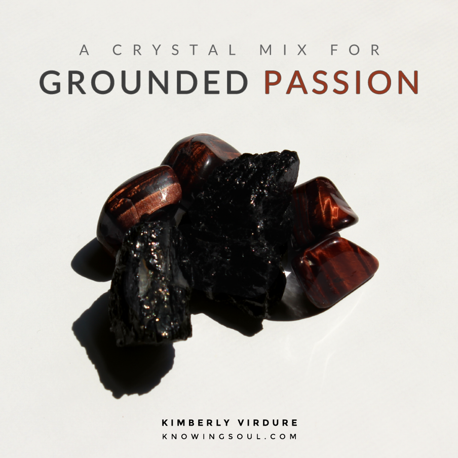 Red Tiger's Eye + Black Tourmaline = Grounded Passion