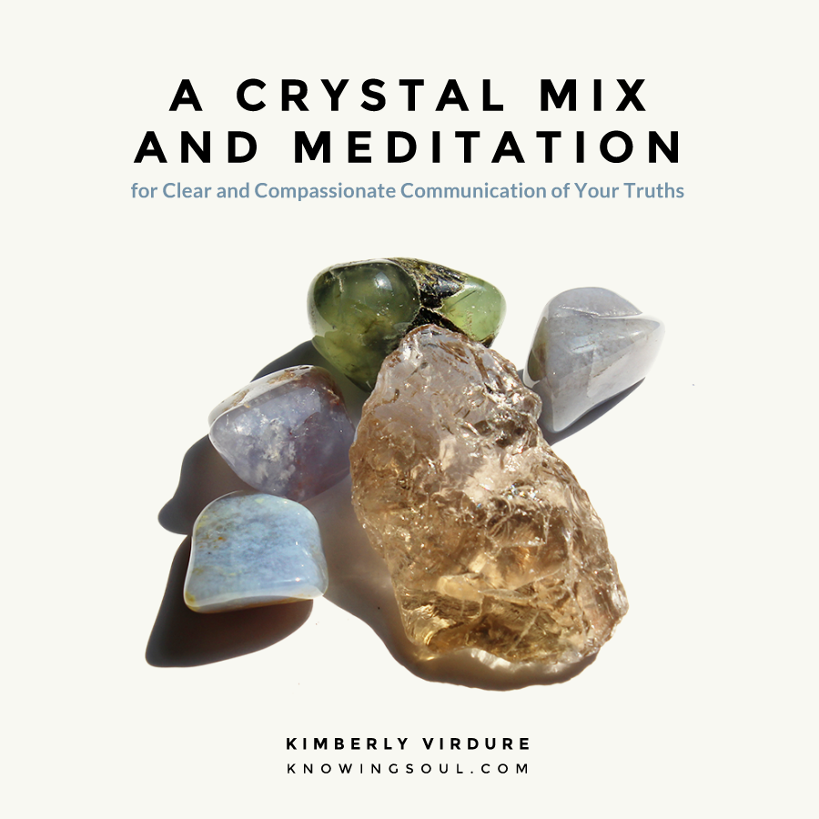 Crystal Mix and Meditation for Clear Communication of Your Truths