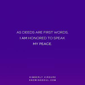 I Speak My Peace